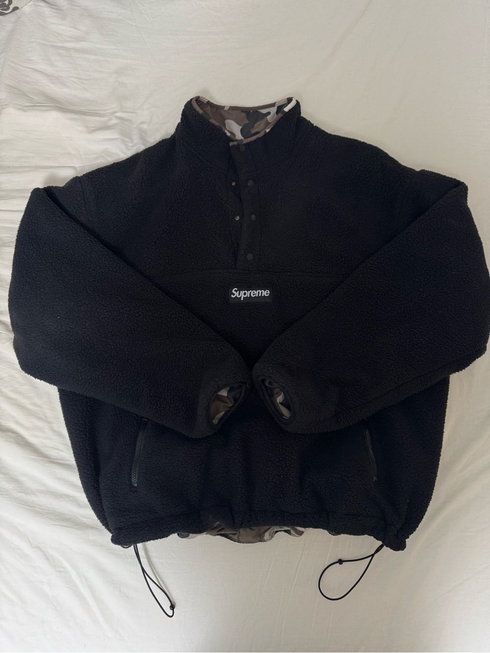 Supreme Polartec Shearling Reversible Pullover (FW25)